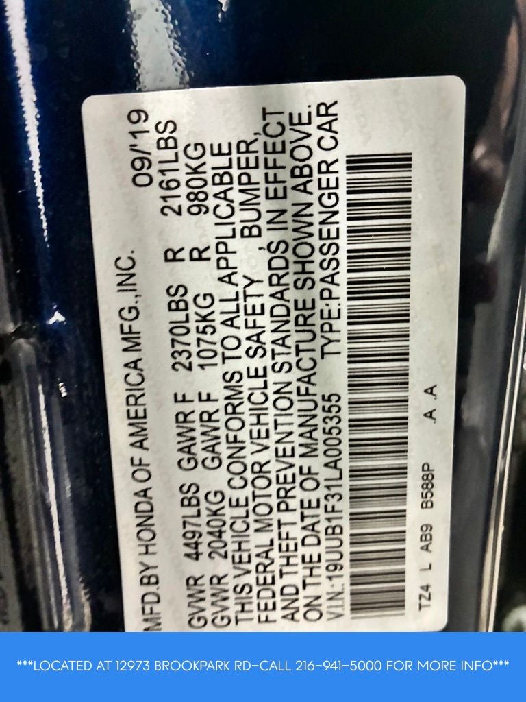 2020 Acura TLX 2.4L Base