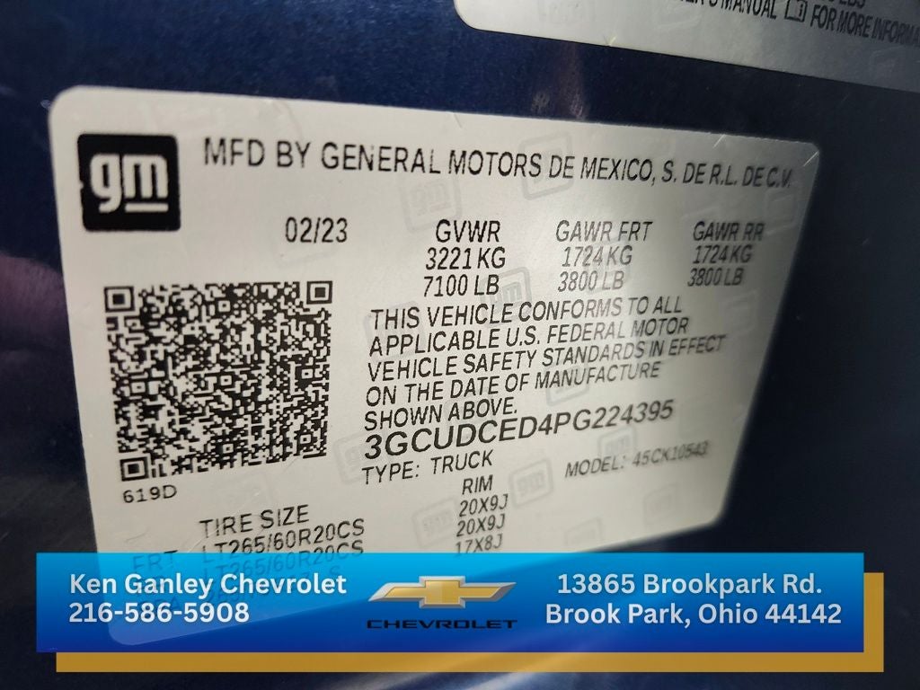 2023 Chevrolet Silverado 1500 Custom Trail Boss